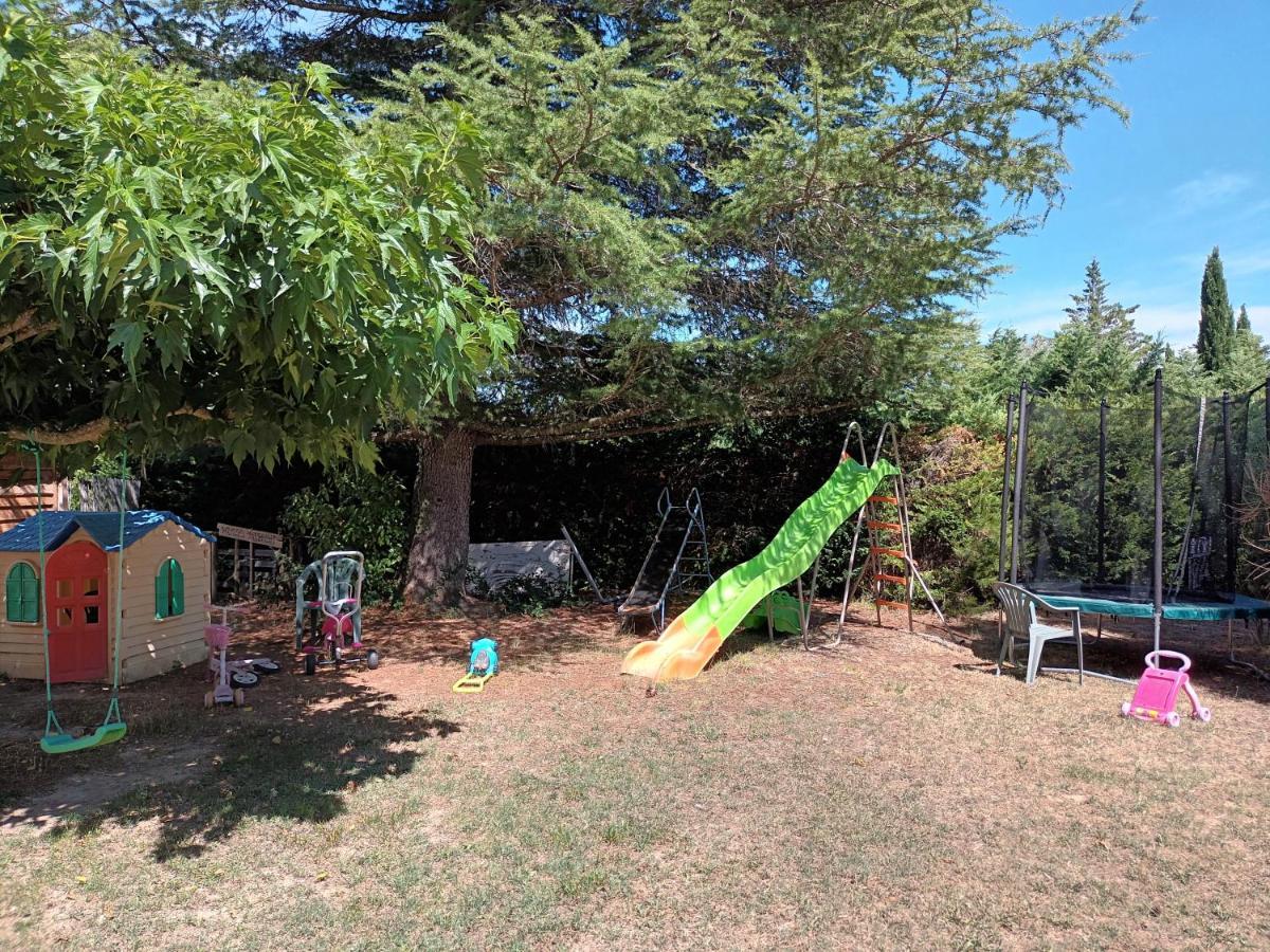 Chalet Banane Devant Piscine, A 6Km Du Festival De Piano De La Roque D'Antheron Rognes Buitenkant foto