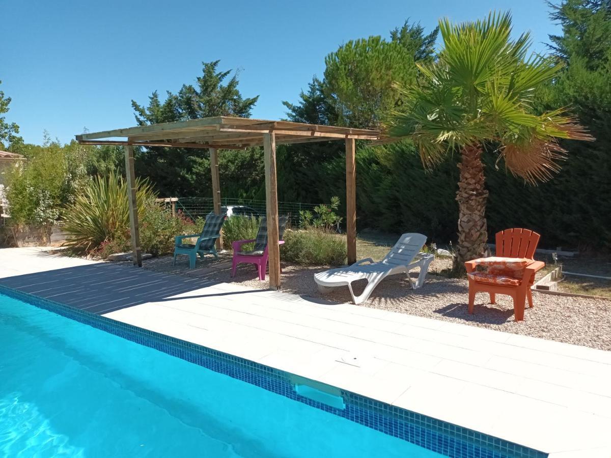Chalet Banane Devant Piscine, A 6Km Du Festival De Piano De La Roque D'Antheron Rognes Buitenkant foto